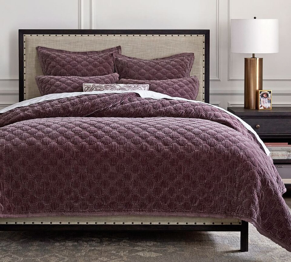 Velvet Lattice Quilt & Pillowcases Fig Pottery Barn Australia